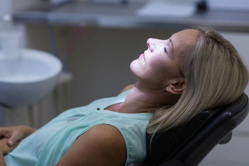 Dental Patient Under A Dental Sedative